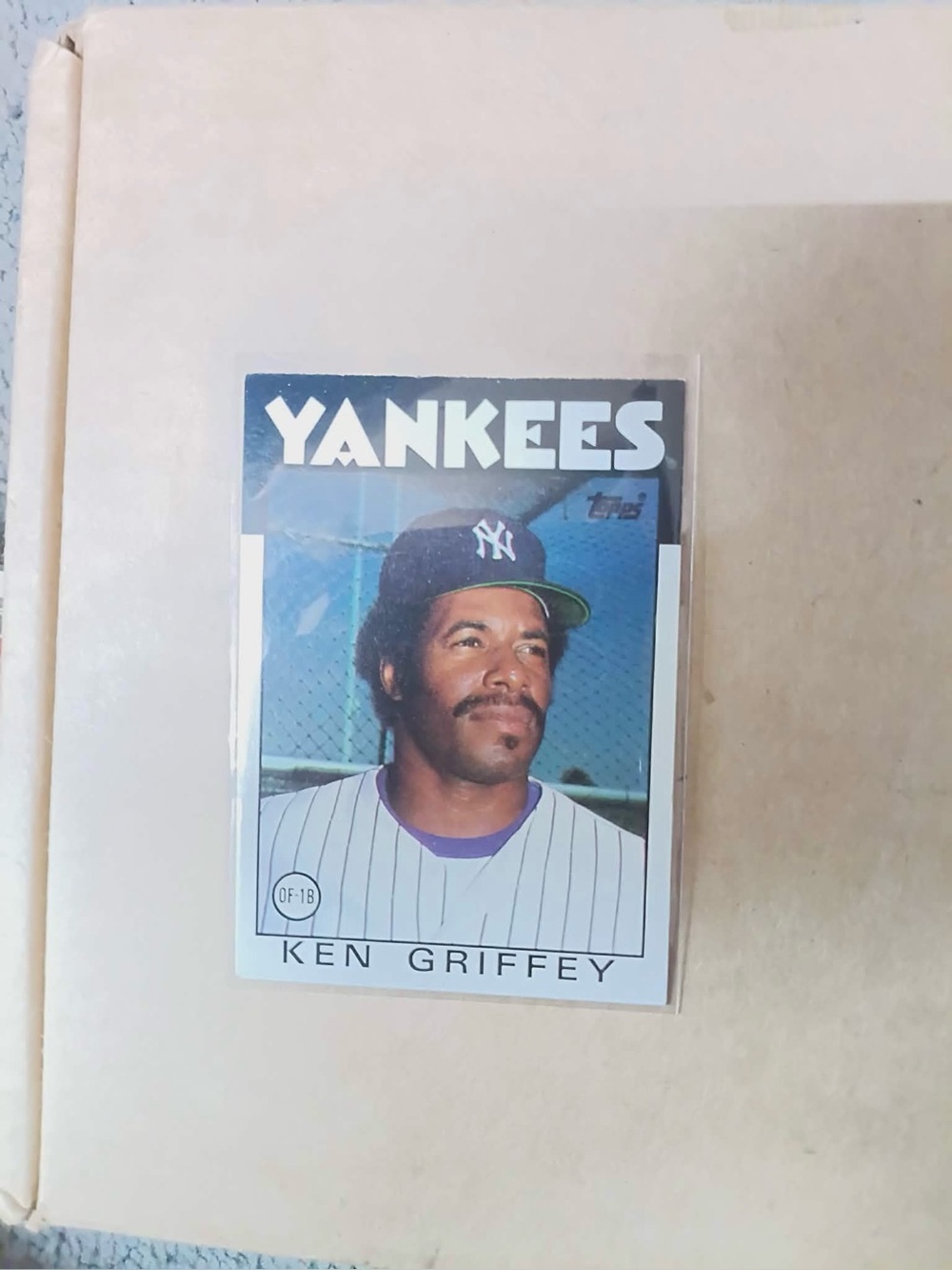 Topps Ken Griffey Baseball Card - Red, White, Black